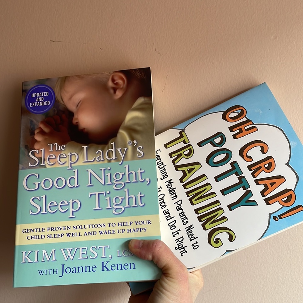Oh Crap potty training & The Sleep Lady’s Good Night, Sleep Tight books